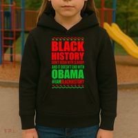 Black History Doesn't End With Obama Kids Hoodie thumb 3