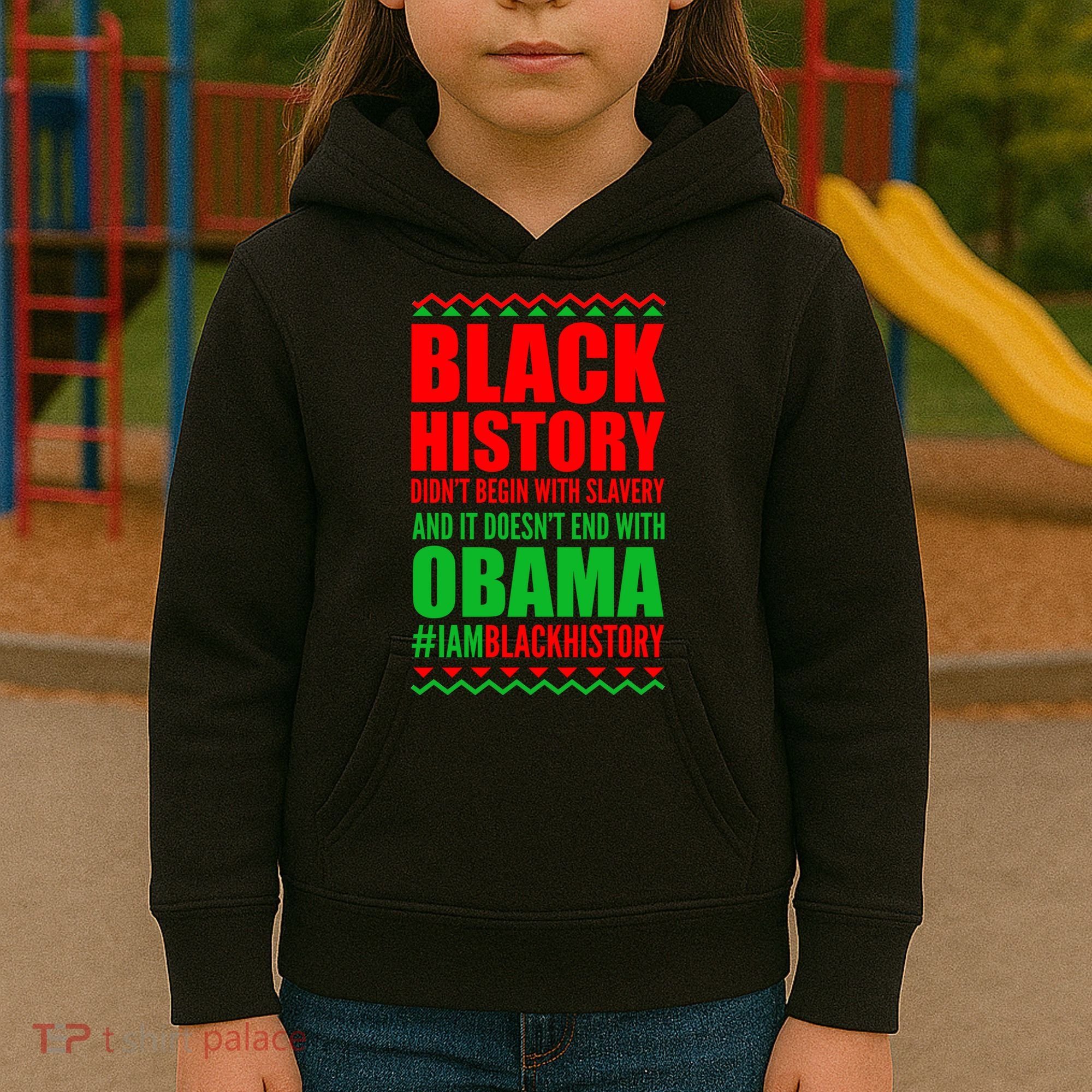 Black History Doesn't End With Obama Kids Hoodie