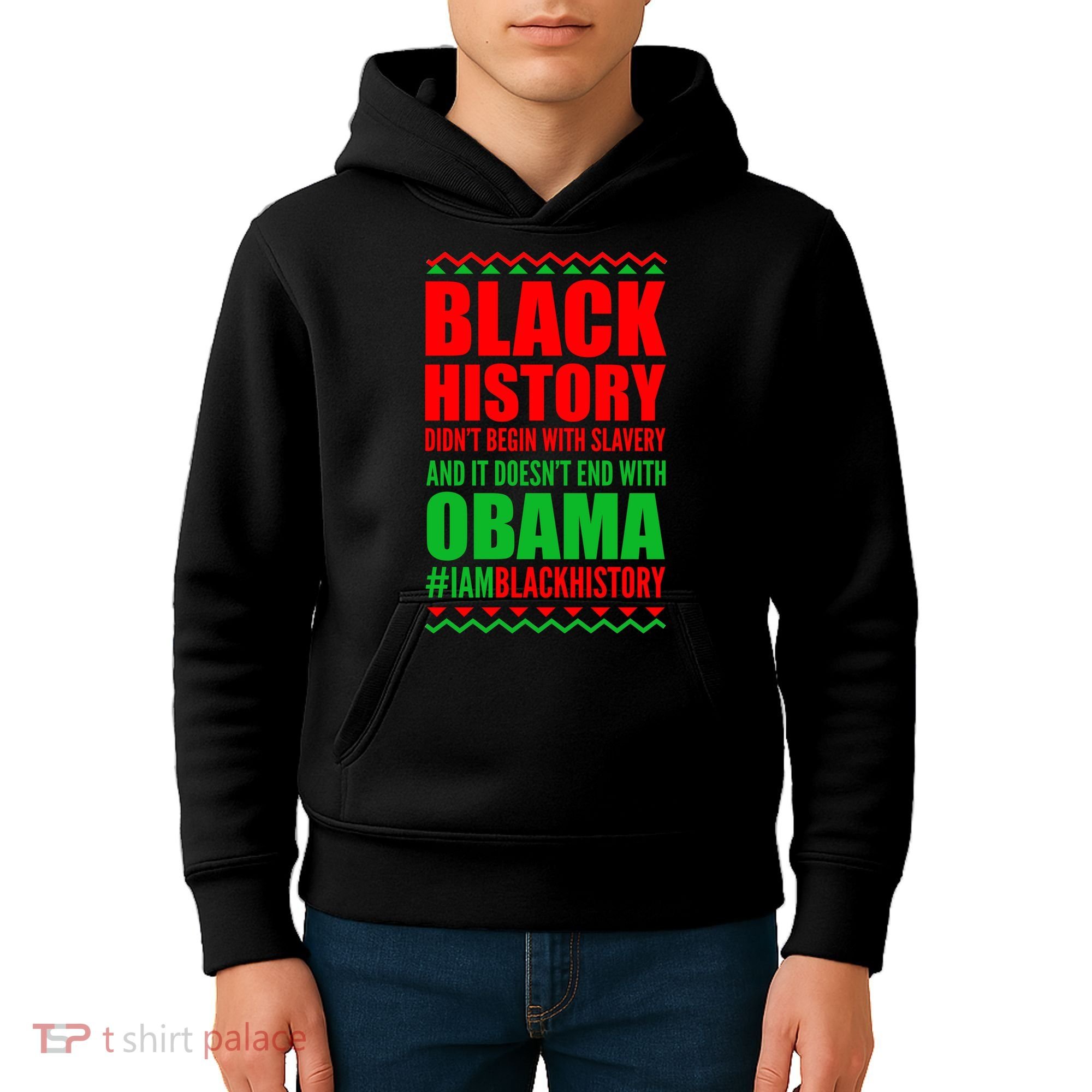 Black History Doesn't End With Obama Kids Hoodie