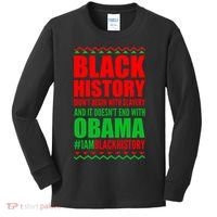 Black History Doesn't End With Obama Kids Long Sleeve Shirt thumb 0