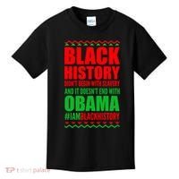 Black History Doesn't End With Obama Kids T-Shirt thumb 0