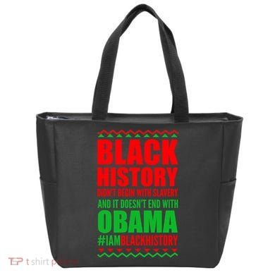 Black History Doesn't End With Obama Tote Bag