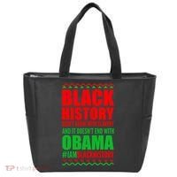 Black History Doesn't End With Obama Tote Bag thumb 0