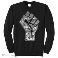 Black History Fist Of Names Tribute  Sweatshirt thumb 0