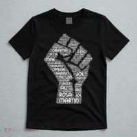 Black History Fist Of Names Tribute  T-Shirt thumb 5