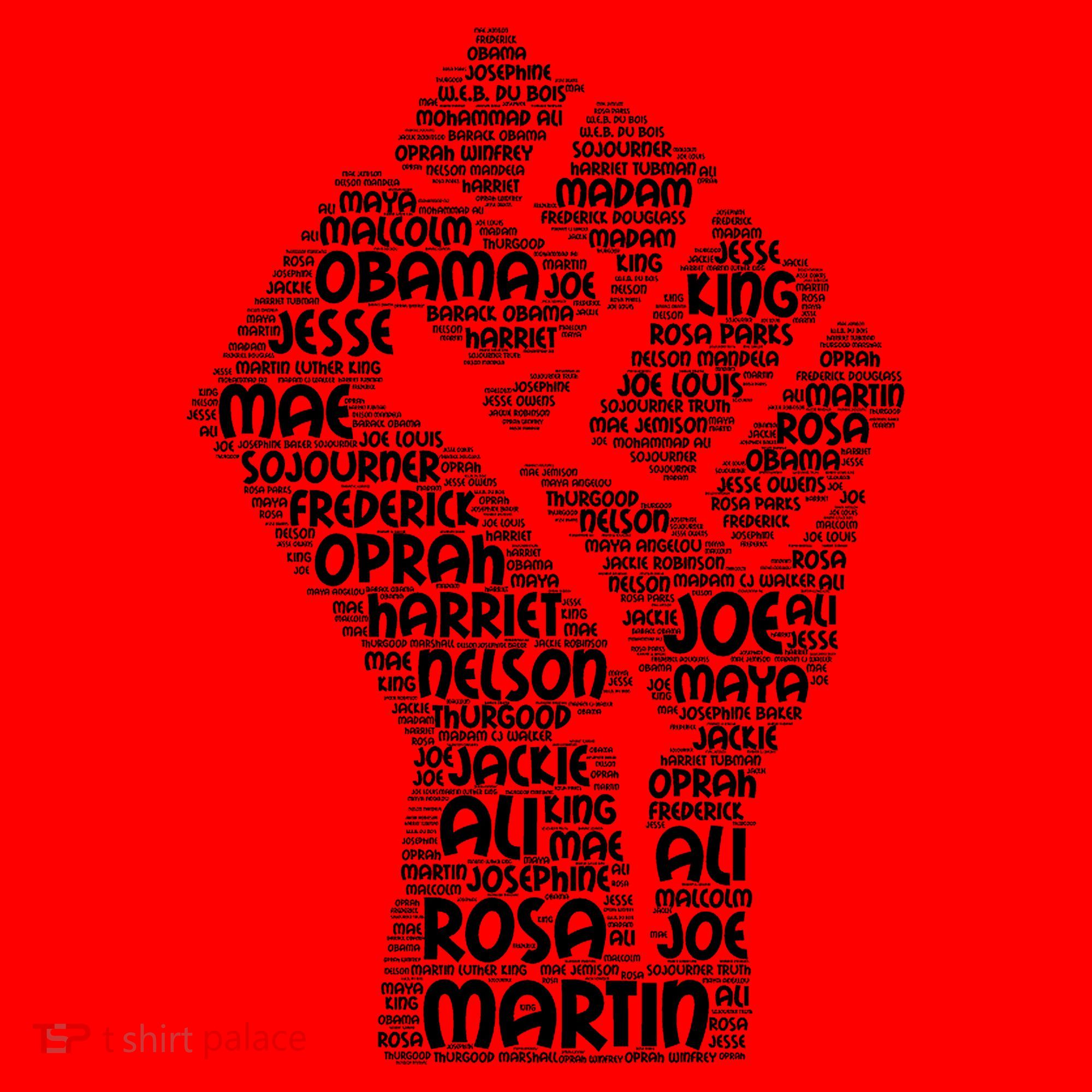 Black History Fist Of Names Tribute  Santa Hat