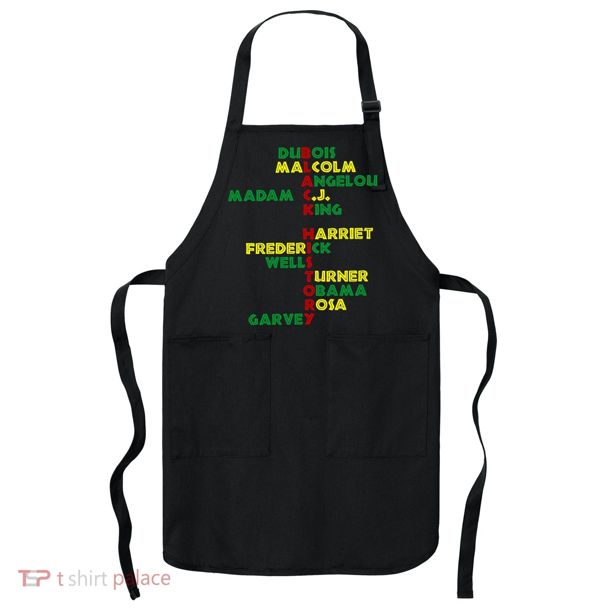 Black History Historic Leaders Proud American Apron