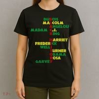 Black History Historic Leaders Proud American T-Shirt thumb 4