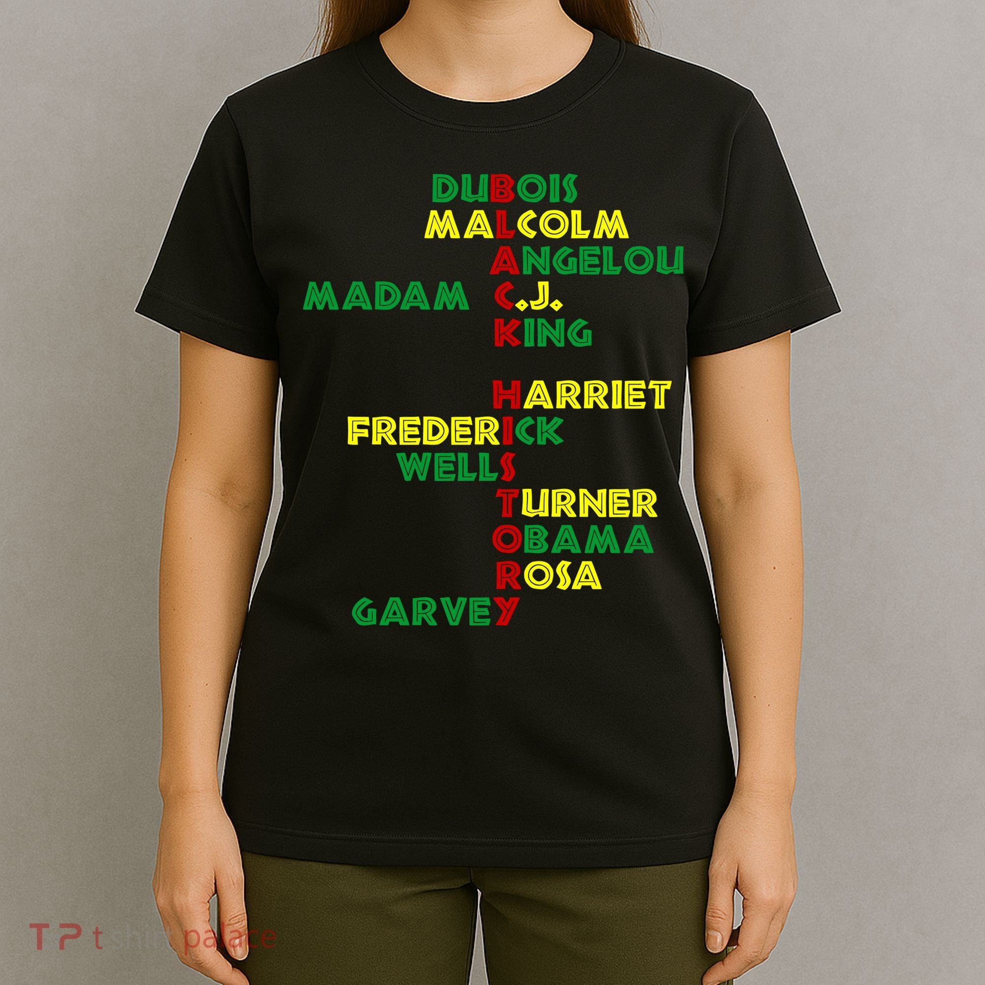 Black History Historic Leaders Proud American T-Shirt