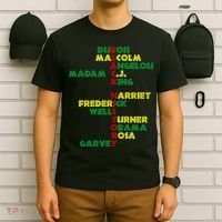 Black History Historic Leaders Proud American T-Shirt thumb 6