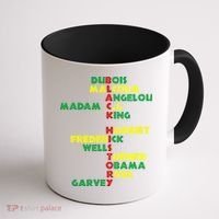 Black History Historic Leaders Proud American Coffee Mug thumb 1