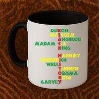 Black History Historic Leaders Proud American Coffee Mug thumb 2
