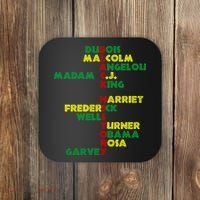 Black History Historic Leaders Proud American Coaster thumb 0