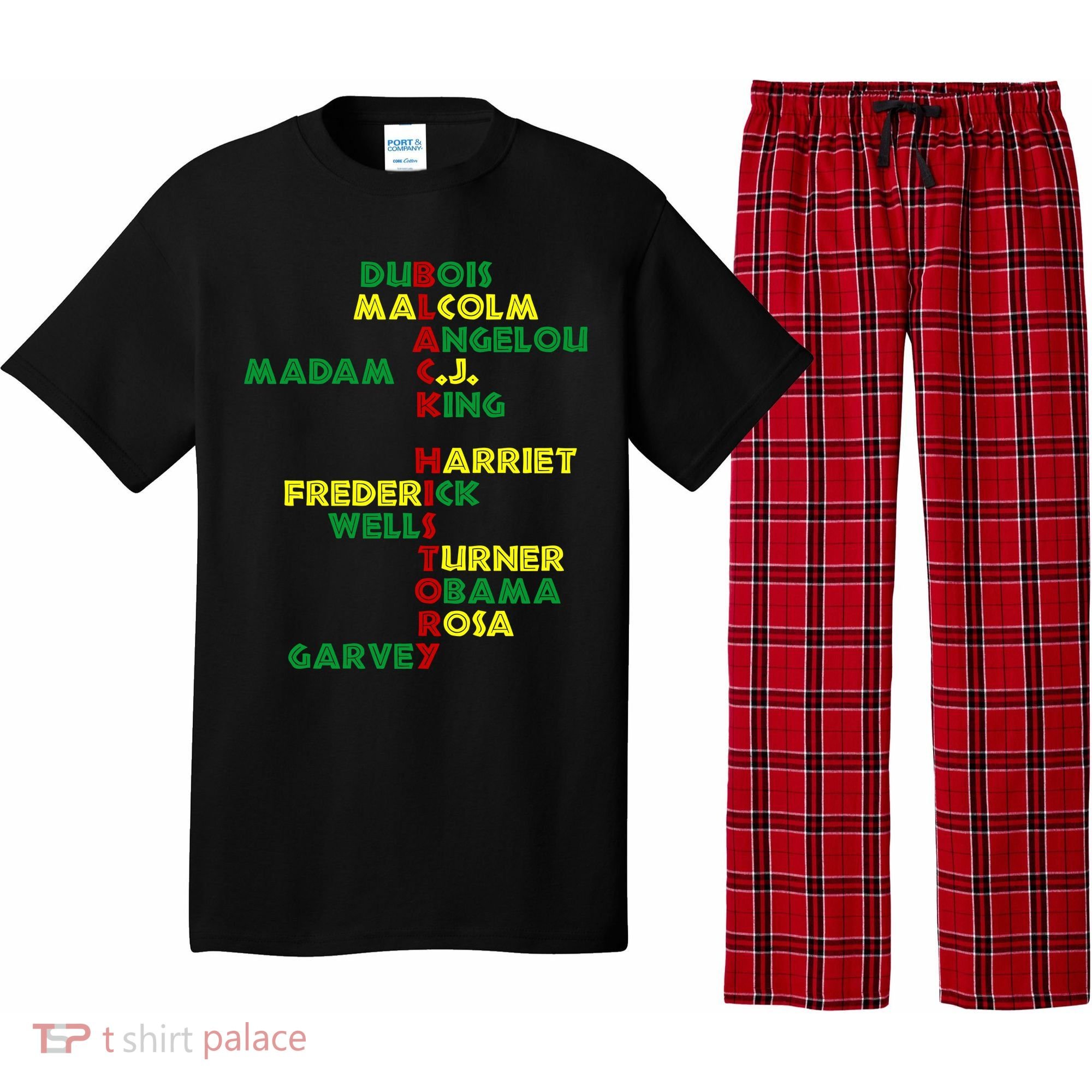 Black History Historic Leaders Proud American Pajama Set
