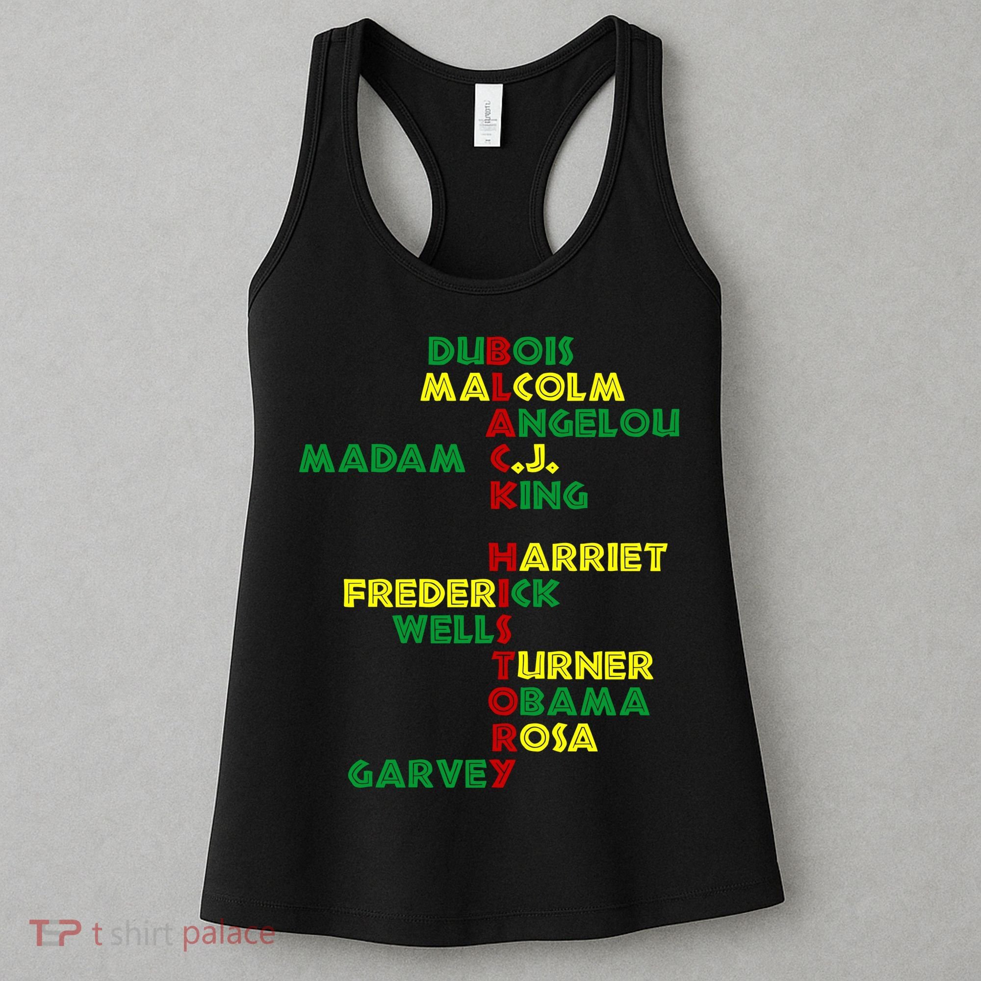 Black History Historic Leaders Proud American Women's Tank Top