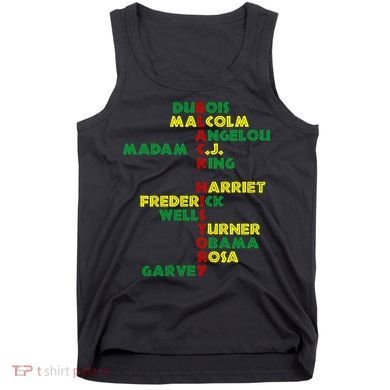 Black History Historic Leaders Proud American Tank Top