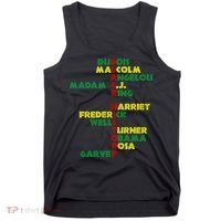 Black History Historic Leaders Proud American Tank Top thumb 0