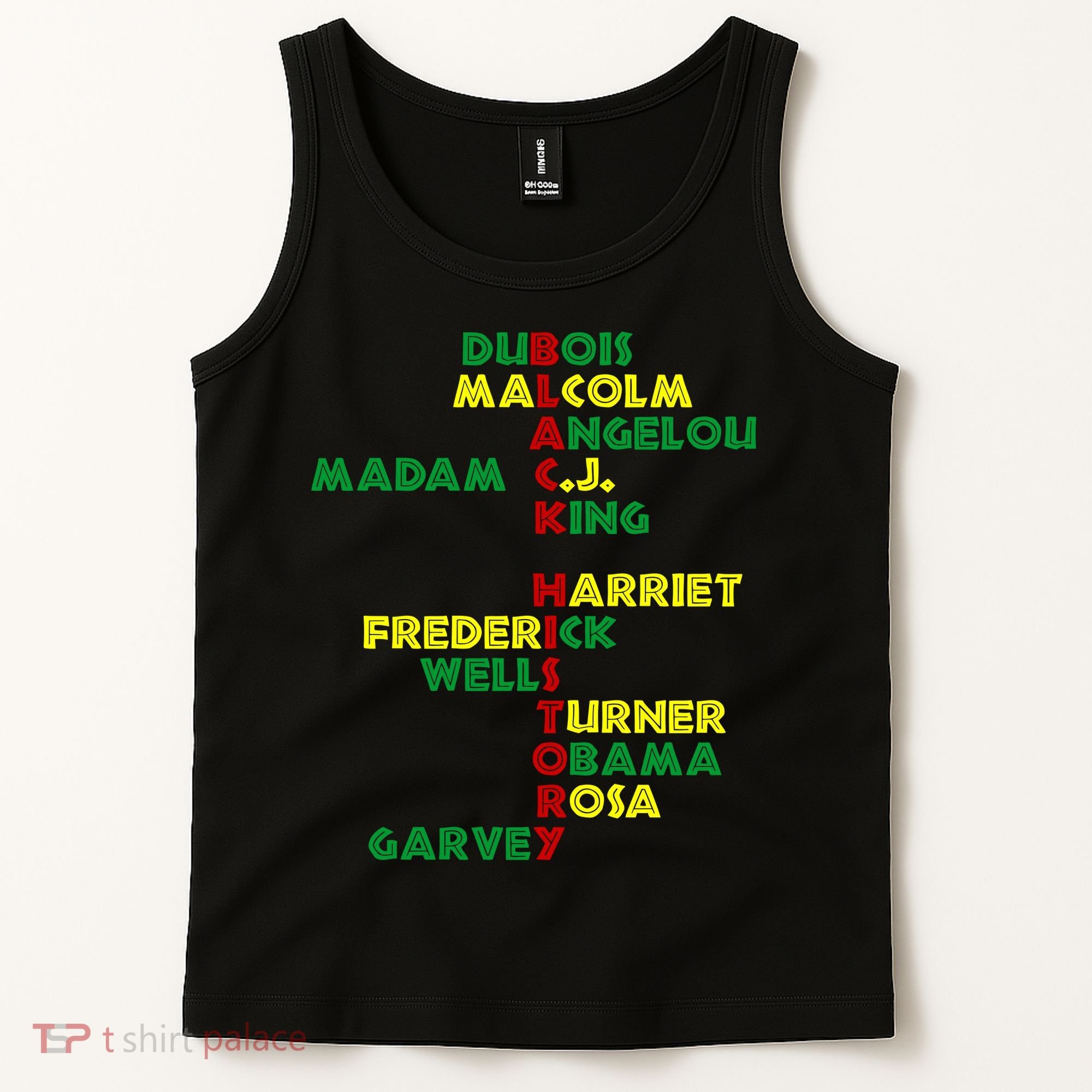 Black History Historic Leaders Proud American Tank Top
