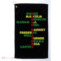 Black History Historic Leaders Proud American Golf Towel thumb 0