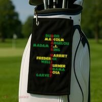 Black History Historic Leaders Proud American Golf Towel thumb 2