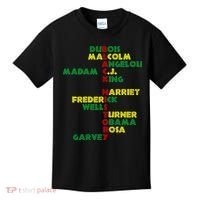 Black History Historic Leaders Proud American Kids T-Shirt thumb 0