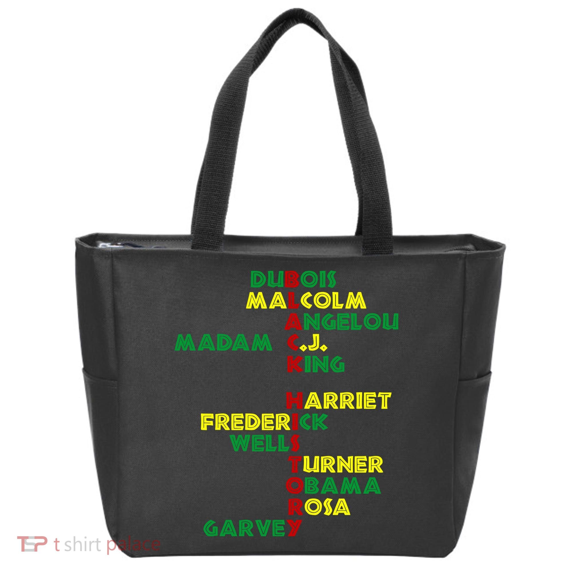 Black History Historic Leaders Proud American Tote Bag