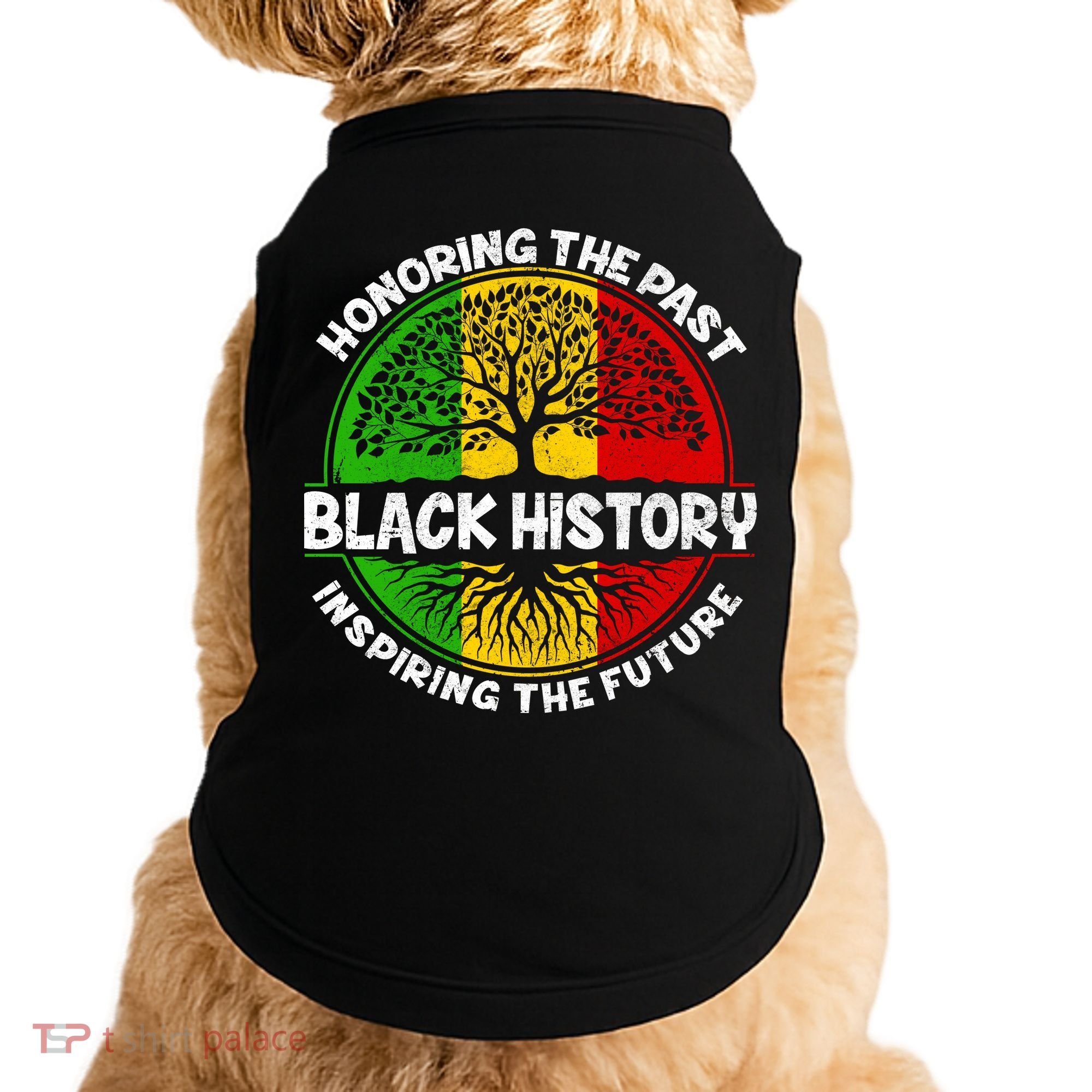 Black History Honoring The Past Doggie Tank