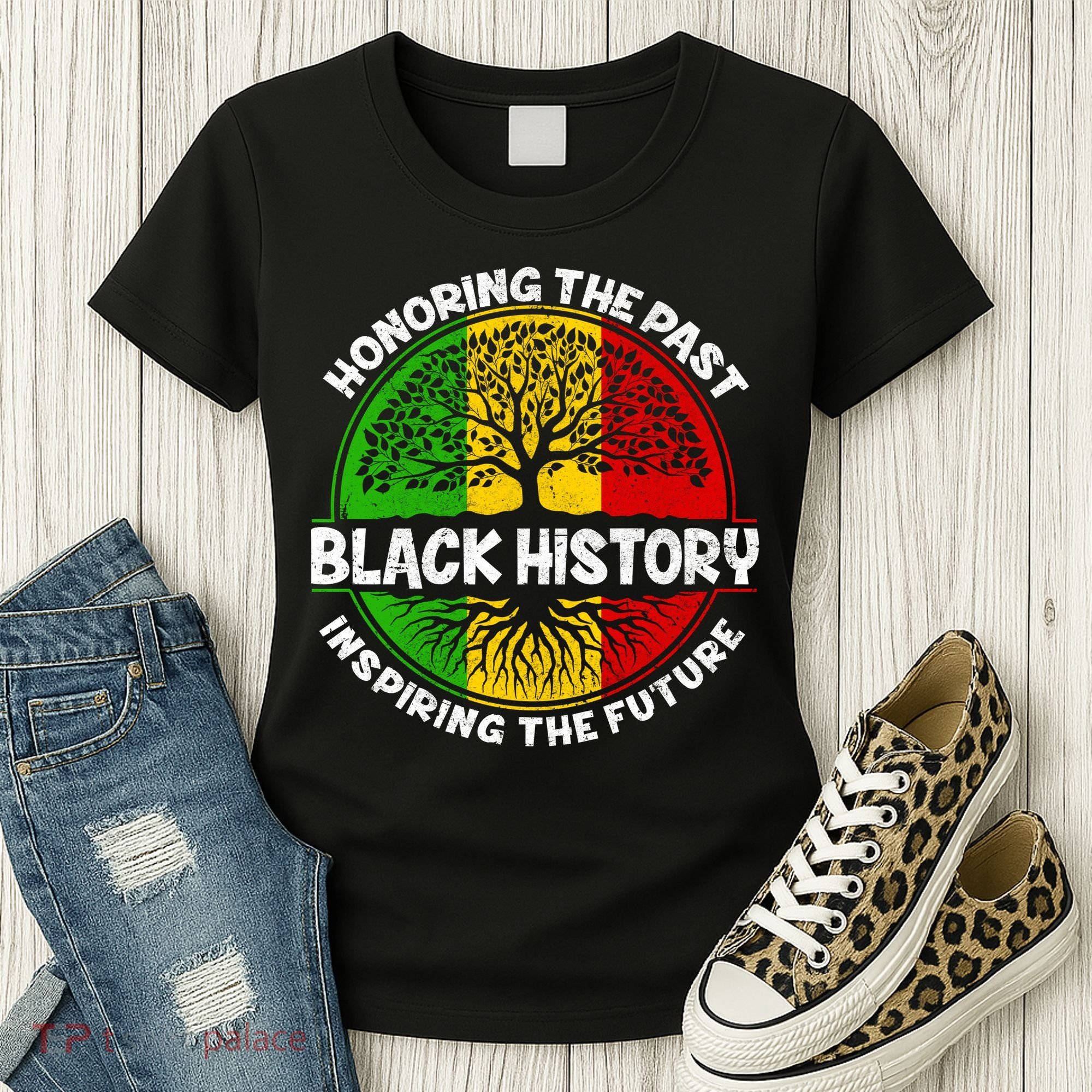 Black History Honoring The Past Women's T-Shirt
