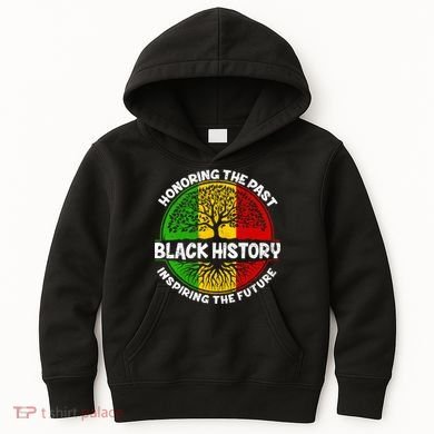 Black History Honoring The Past Kids Hoodie