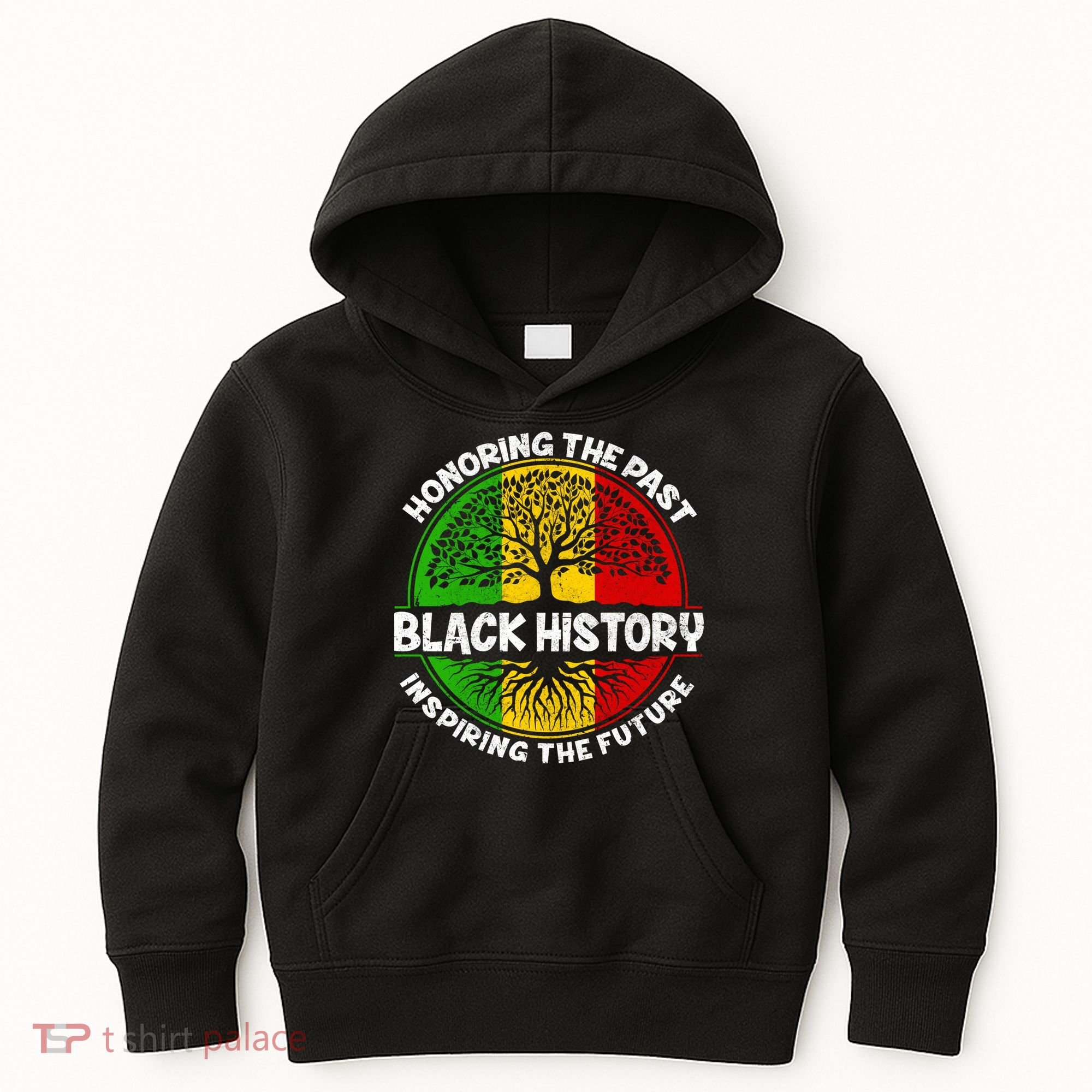 Black History Honoring The Past Kids Hoodie