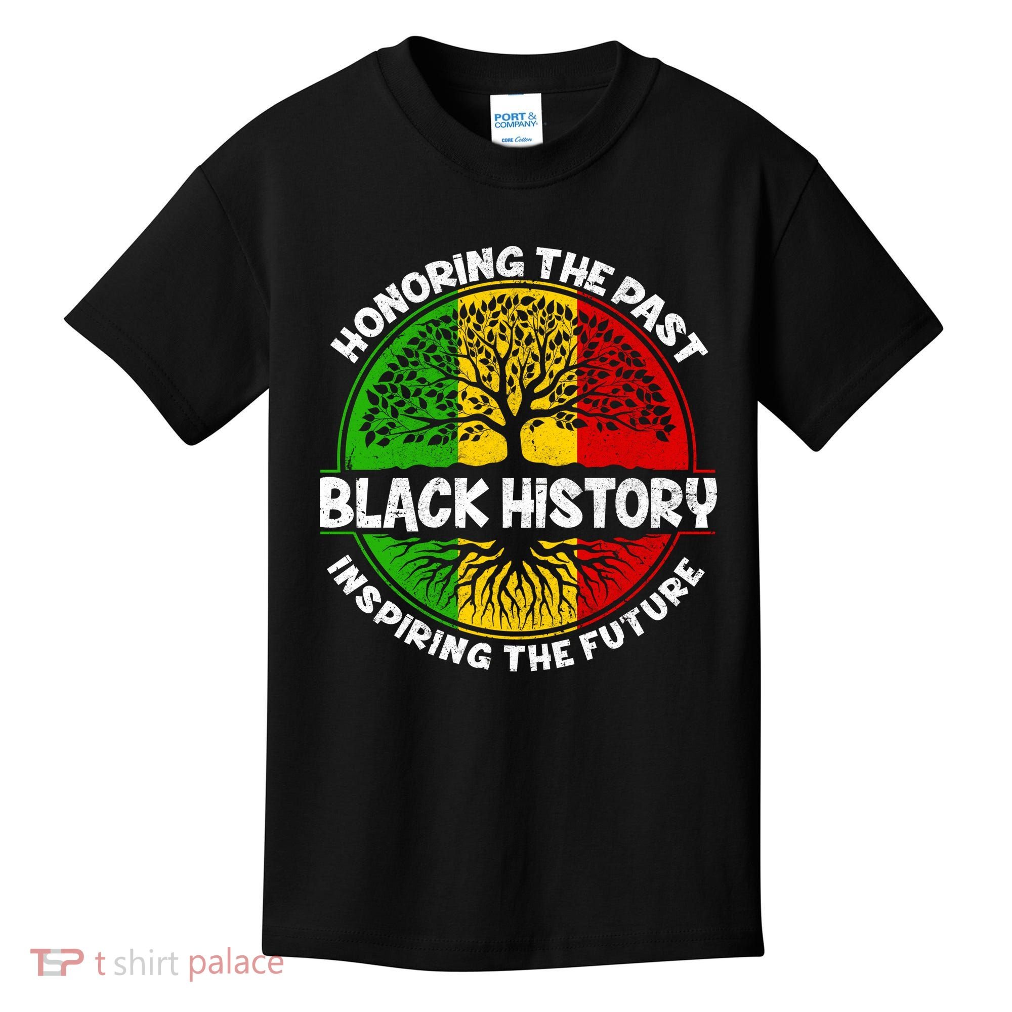 Black History Honoring The Past Kids T-Shirt