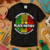 Black History Honoring The Past Kids T-Shirt thumb 3