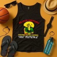 Black History Honoring The Past Inspiring The Future Tank Top thumb 4