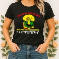 Black History Honoring The Past Inspiring The Future Women's T-Shirt thumb 2