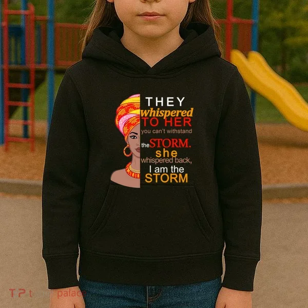Black History I Am The Storm  Kids Hoodie