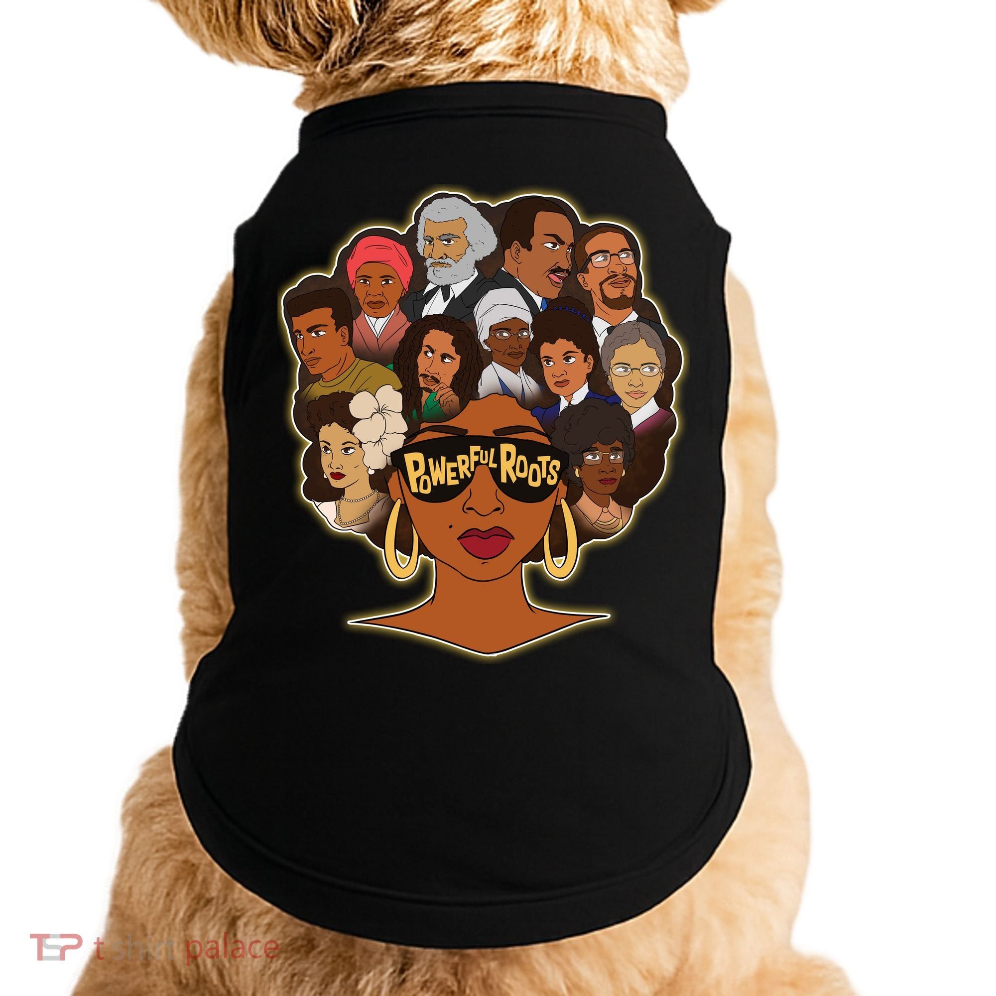 Black History I Love My Powerful Roots Doggie Tank
