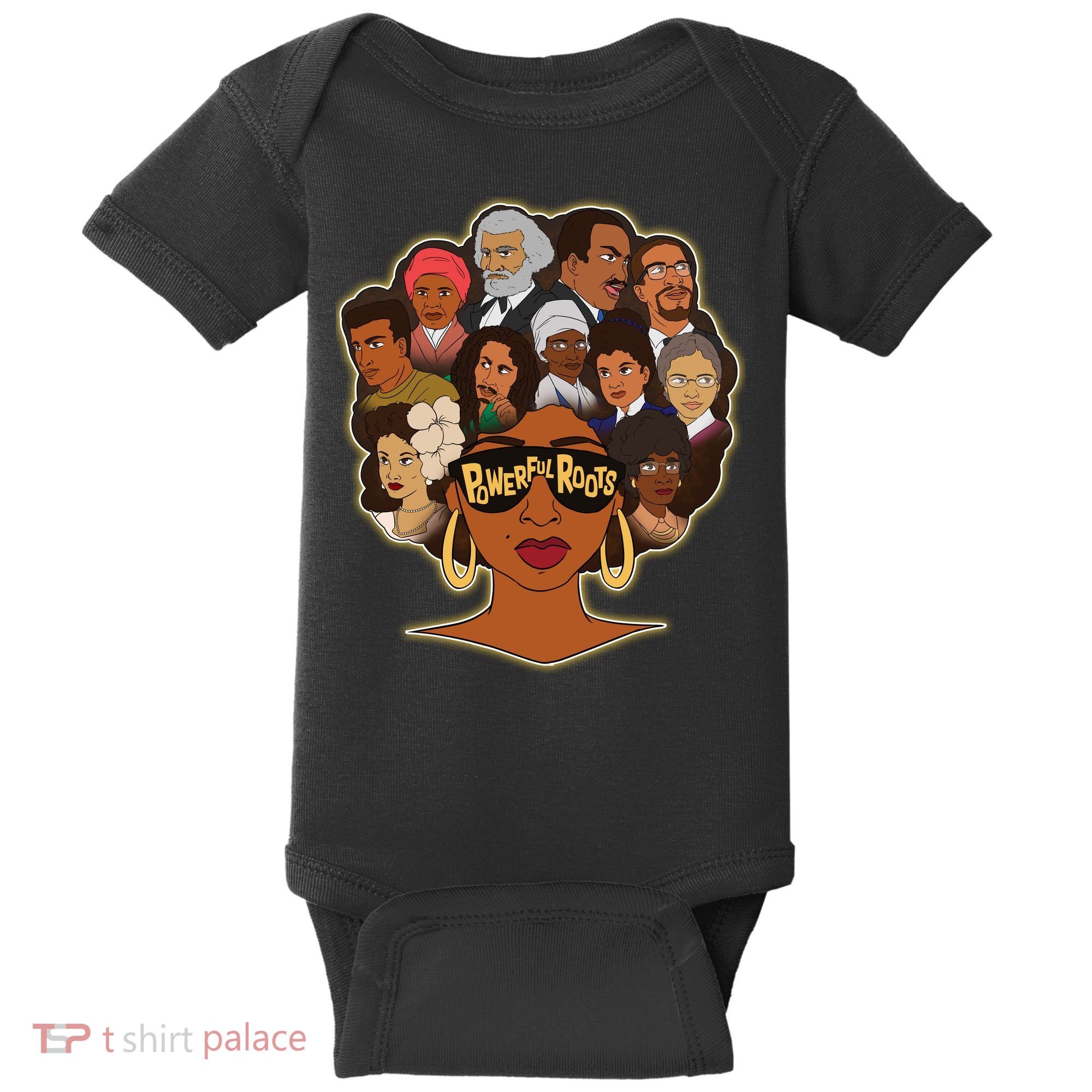 Black History I Love My Powerful Roots Baby Bodysuit