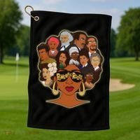 Black History I Love My Powerful Roots Golf Towel thumb 1