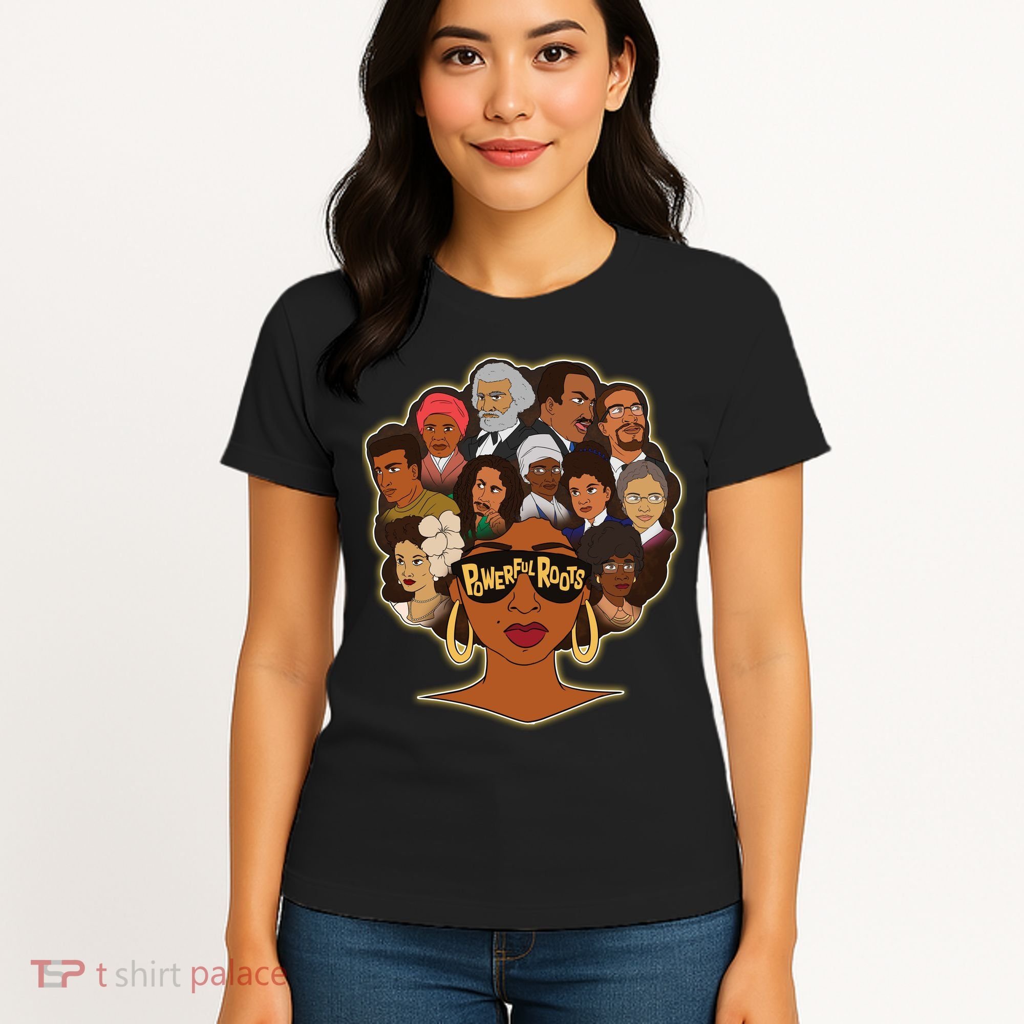 Black History I Love My Powerful Roots Women's T-Shirt