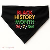 Black History Is 24/7/365 More Than A Month USA-Made Doggie Bandana thumb 0
