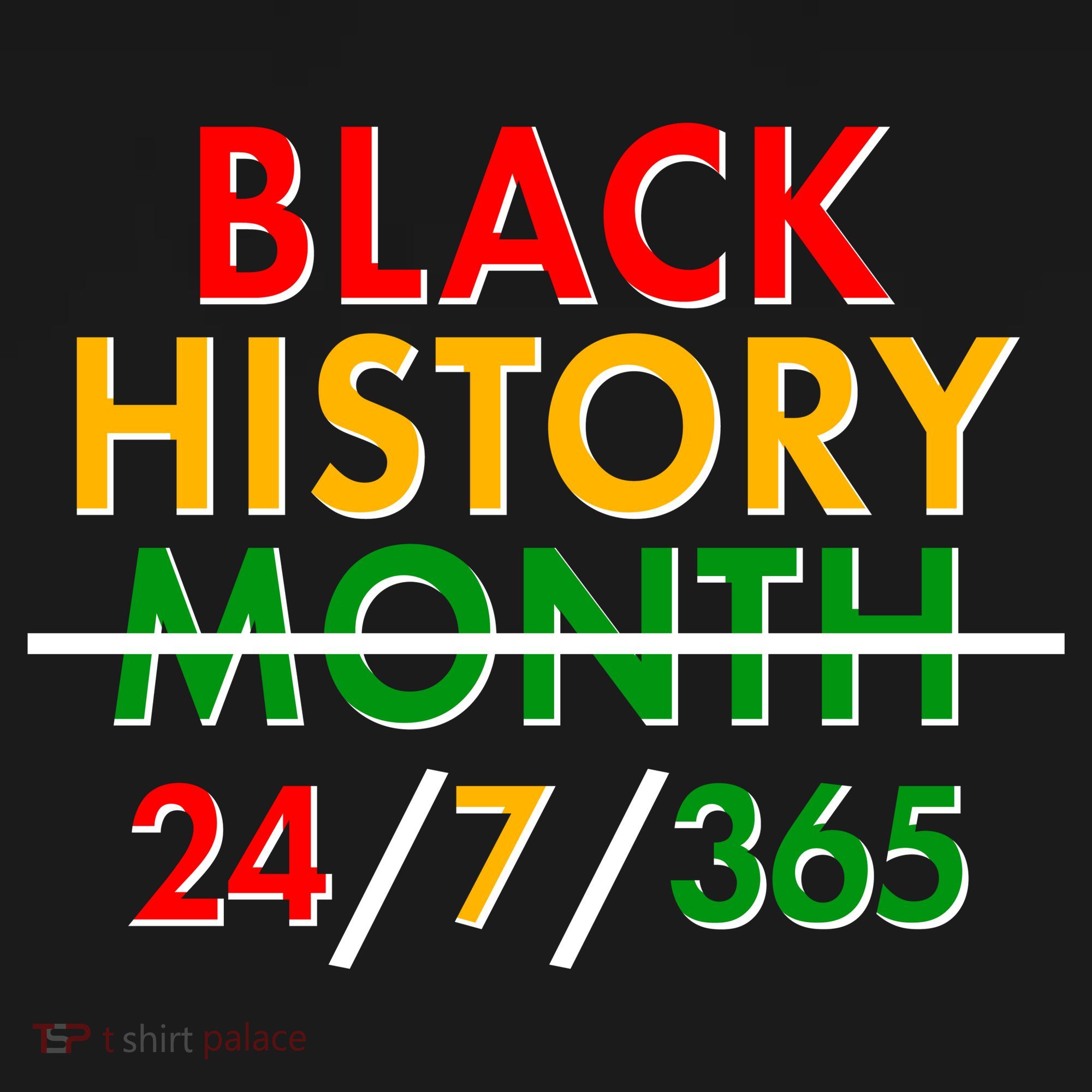Black History Is 24/7/365 More Than A Month USA-Made Doggie Bandana