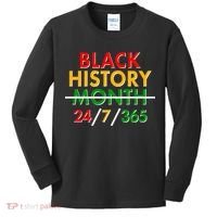 Black History Is 24/7/365 More Than A Month Kids Long Sleeve Shirt thumb 0