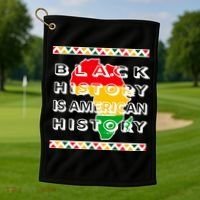 Black History Is American History Golf Towel thumb 1