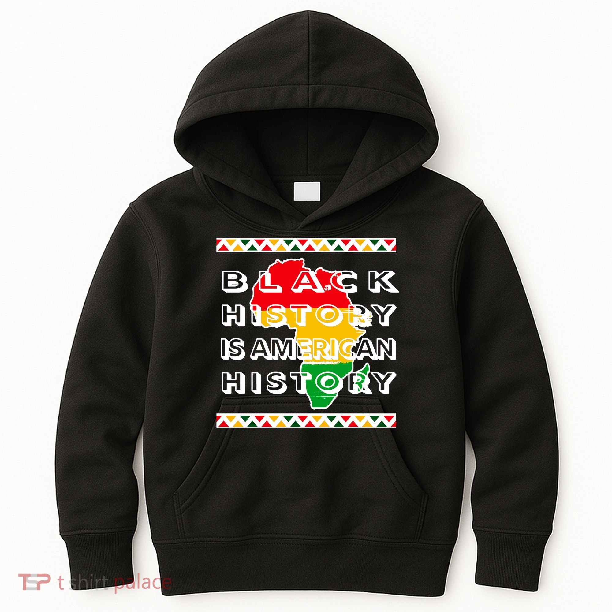 Black History Is American History Kids Hoodie