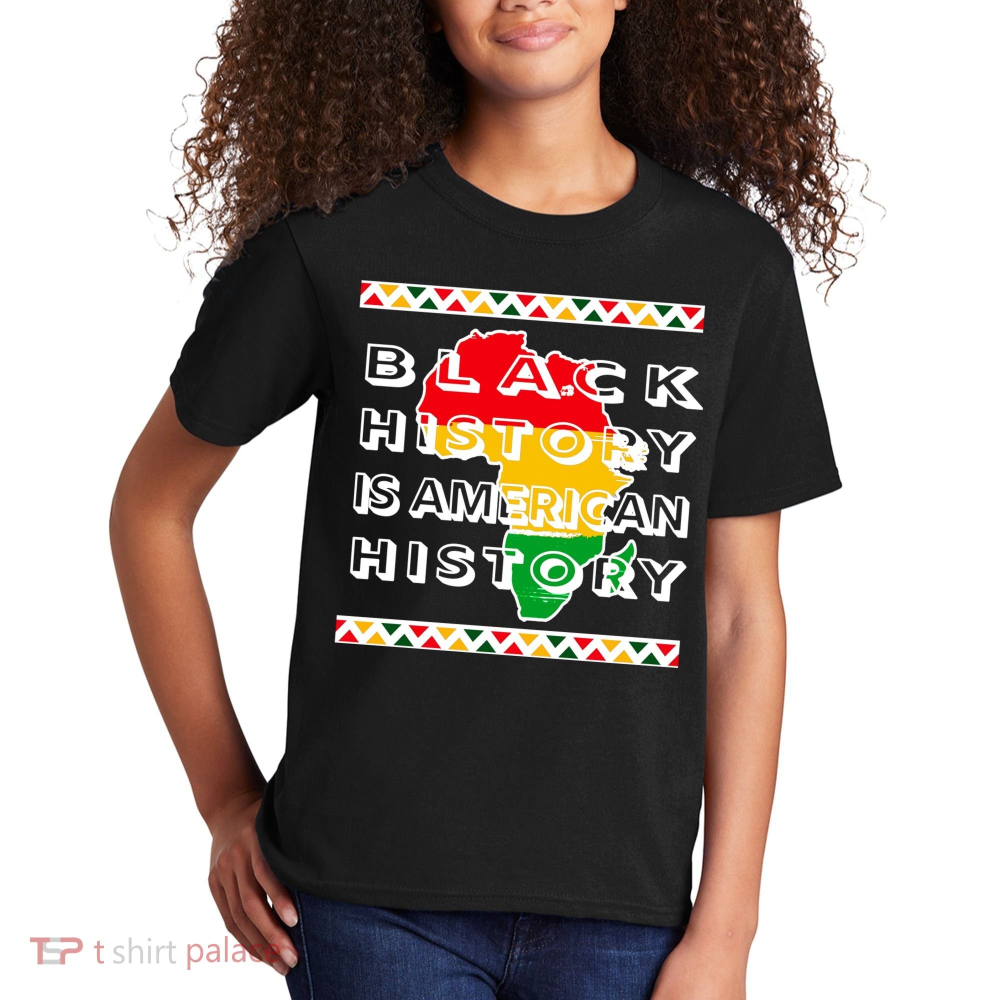 Black History Is American History Kids T-Shirt