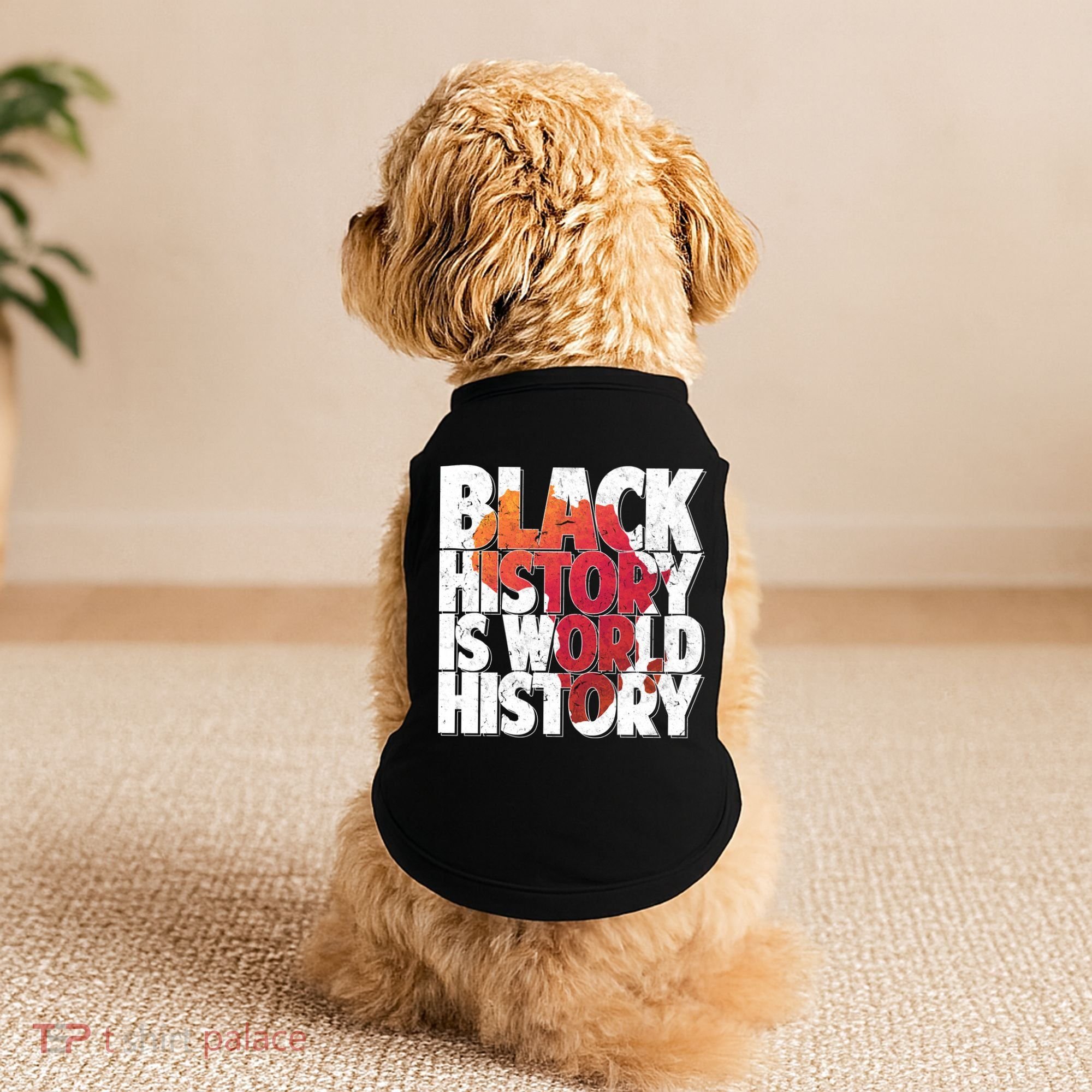 Black History Is World History Doggie Tank