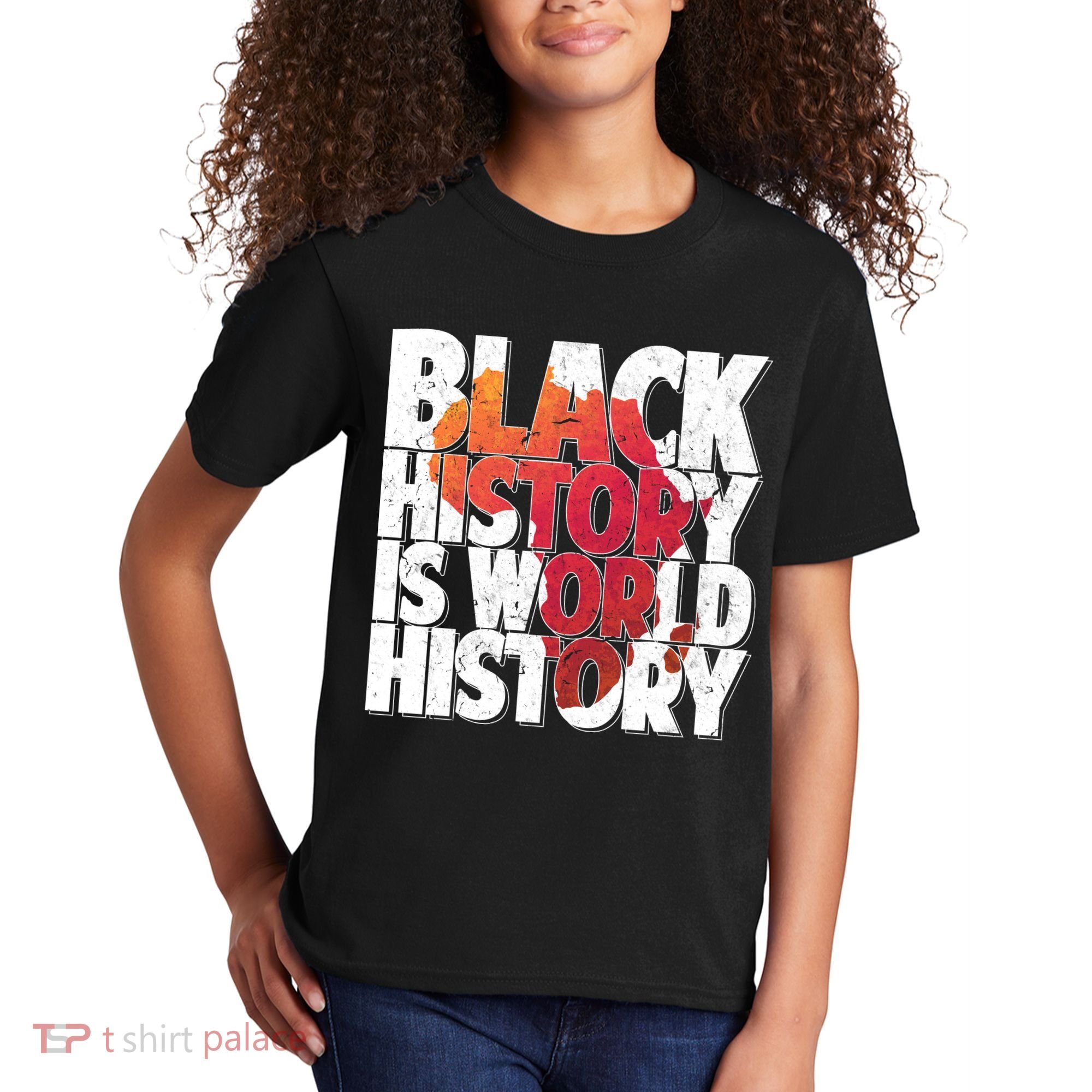 Black History Is World History Kids T-Shirt
