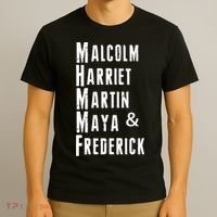 Black History Malcolm Harriet Martin Maya & Frederick  T-Shirt thumb 3