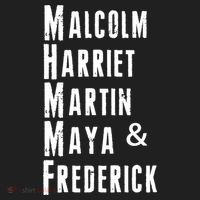 Black History Malcolm Harriet Martin Maya & Frederick  Hat thumb 2