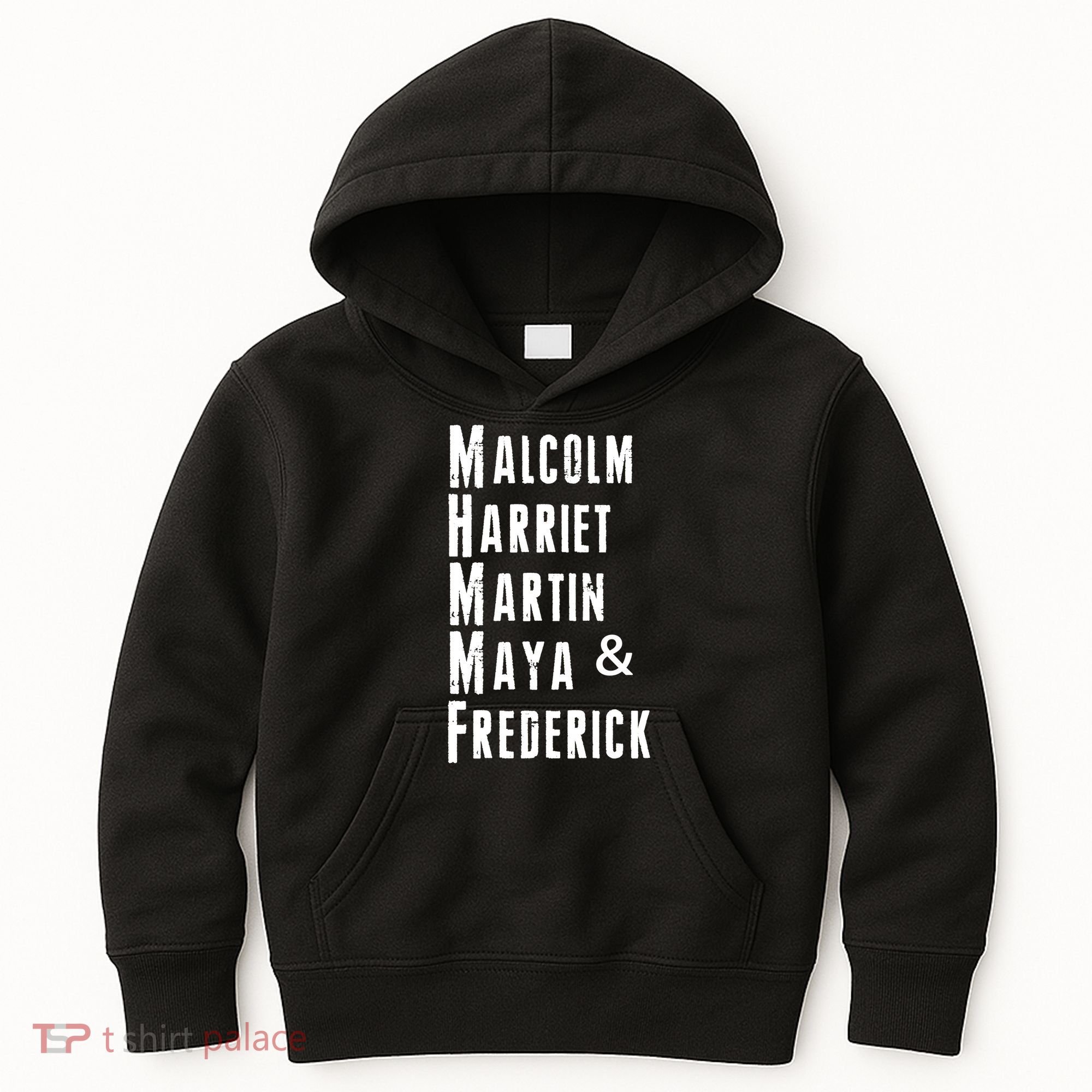 Black History Malcolm Harriet Martin Maya & Frederick  Kids Hoodie